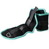 JFIT Ankle Weight Pair 1.5 LBS, Set of 2 with Adjustable Velcro Straps - Breathable, Moisture Absorbent Weight Straps for Men and Women - Comfortable Ankle, Wrist Weights