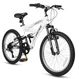WEIZE Kids Mountain Bike 20 24 Inch Teen Bicycle Youth Boy Girl Rider MTB
