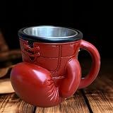 FirFiltr Boxing Glove Stainless Steel Cup,Personalized Coffee Mug with Insulated Handle,Insulated travel coffee tumbler,Funny Boxing Gift Trainers Men Women,for Sports Enthusiast,Birthday, Christmas
