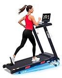 ATEEDGE Auto Incline Treadmill, 20% Incline, 3.0HP, 10 MPH Running Machine, 18.5" Wide Belt, 350 lbs Capacity, Treadmill for Home with Bluetooth App