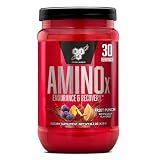 BSN Amino X Muscle Recovery & Endurance Powder, BCAAs, 10 Grams of Amino Acids, Keto Friendly, Caffeine-Free, Support Endurance, Zero Sugar, Fruit Punch, 30 servings, 15.34 Ounce (Packaging May Vary)