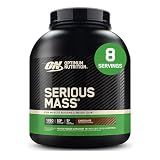 Optimum Nutrition Serious Mass, Weight Gainer Protein Powder, Mass Gainer, Vitamin C and Zinc for Immune Support, Creatine, Chocolate, 6 Pound (Packaging May Vary)