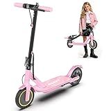 WERHY Foldable Electric Scooter, 350W Motor, Max 12Miles Long Range, 19 MPH Max Speed, 8.5" Solid Tire, Lightweight Foldable E-Scooter with Dual Braking, Digital Display, Cruise Control