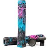 Limit Pro Scooter Grips Soft Longneck 150/165/180mm with Easy Cutting Lines for Pro Trick Scooters and BMX Handlebars（Black Blue Purple