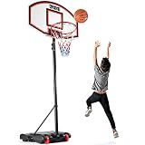 Play22 Kids Basketball Hoop - 5-7 FT Adjustable - Indoor & Outdoor Play
