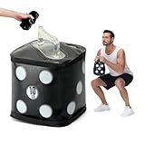 10 lbs water filled Weights for Fitness Exercise - Portable Water Soft Kettlebell Dumbbell Set - Adjustable Travel Kettlebells & Aqua Bag - Core Training Fun