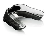 Shock Doctor Mouth Guard, Custom Fit Football Mouth Guard, Moldable Mouth Guard Boxing, Lacrosse, Hockey, MMA, Football & More, Mouthpiece, Mouthguard Sports, Adult - Strapless