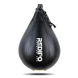 Redipo Boxing Speed Bag - PU Leather Speed Punching Ball - Heavy Duty Hanging Swivel Ball for Gym & MMA Muay Thai Sports Fitness - Punching Dodge Striking Speed Reflex Ball