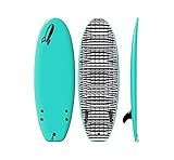 Rock-It 4'10" CHUB Soft Top Surfboard, Kids Surfboard, Mini Surfboard, Innovative Design Easy to Paddle and Maneuverable Small Surfboard and Beginner Surfboard (Teal)