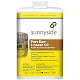 Sunnyside Corporation 87332 Pure Raw Linseed Oil, Quart