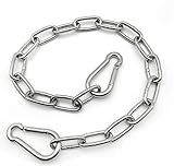 1 PCS Heavy Duty Stainless Steel Chain 550LB Capacity for Punching Bags Hanging Chair Hammocks Swing Trapeze Yoga (20, 4MM)