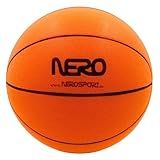 NERO SPORT Ninja Silent Basketball- Soft Foam Indoor Basketball Size 3 (7 inches) | Soundless for Quiet Dribbling and Indoor Training (Ball in Bag)