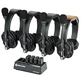 Hollyland Solidcom SE Full Duplex 4-Users ENC Noise Cancellation Wireless Intercom Headset System 1100ft Team Communication with PTT Mute Single Ear Headset for TV Film Production (2.4GHz Version)