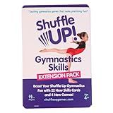 Shuffle Up Gymnastics Games Skills Pack - Family Games with 22 New Fun & Active Skills Cards for Kids, Gymnastics Equipment for Kids, Gymnastics Gifts for Girls & Boys