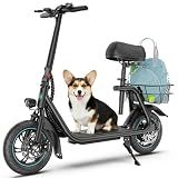 Gyroor Electric Scooter with Seat for Adults C1 450W Motor 20 Miles
