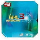 BestParts DHS Hurricane 3 NEO Table Tennis Rubber Pimples-in Orange Sponge, Black (40°/2.2mm)