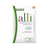 alli Weight Loss Diet Pills, Orlistat 60 mg Capsules, Non Prescription Weight Loss Aid, 120 Count Refill Pack (46925)