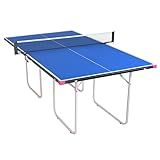 Butterfly Junior Stationary Ping Pong Table - 3/4 Size Table Tennis Table - Space Saver Table for Game Room - Regulation Height Ping Pong Table - Sturdy Frame - Ships Assembled with Net