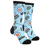 Men's Novelty Funny Curling Print Socks Crazy Socks Fashion Casual Socks