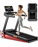 UMAY Heavy-Duty Treadmill with 20% Manual Incline, 42.5"×16.1" Extra-Wide Running Belt, 400LB Capacity, 3.5HP Motor & 8.7 MPH Speed for Home Workouts (20% Incline)