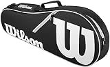 WILSON WRZ601403 Advantage II Tennis Bag, Black/White