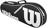 WILSON WRZ601403 Advantage II Tennis Bag, Black/White