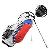 Solaraft Golf Stand Bag, 15-Way Full-Length Dividers, Lightweight with Stable Carbon Fiber Legs, Waterproof Golf Bag for Men Women, Golf Course & Travel Use