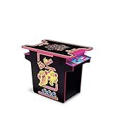 Arcade1Up Ms.PAC-MAN Arcade Cocktail Table, Built for Your Home, Light-Up Control Deck, 2 Player Control Panel
