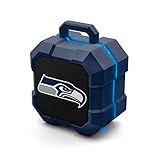 SOAR NFL Shockbox LED Wireless Bluetooth Speaker - Water Resistant IPX4, 5.0 Bluetooth with Over 5 Hours of Play Time - Small Portable Speaker - Officially Licensed NFL, Perfect Home & Outdoor Speaker