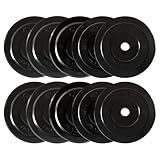 CAP Barbell 260 lb Elite Olympic Bumper Plate Set, Black