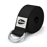 TECEUM Yoga Strap & Mat Strap – 2 IN 1 – Cotton – 6 ft 8 ft 10 ft (30+ colors) – Adjustable Non-Slip Belt for Yoga, Pilates, Stretching, Physical Therapy, Fitness & Home Workout – For Carrying Mats