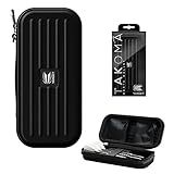 Target Darts Takoma Dart Case Wallet, Regular Size, Black | Store 3 Fully Assembled Darts & Accessories | Dart Holder with Zip Lock Pouches, Store Flights, Shafts & Swiss Points