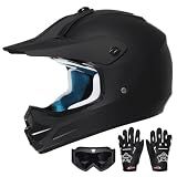 ROOZO Youth Kids Dirt Bike Helmet DOT Approved, Full Face Motocross Set