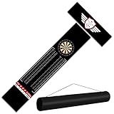 Enjoyard Darts Floor Mat - Heavy Duty Dart Throw Line Mat with Non-Slip Rubber Backing