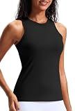 Workout Tank Tops for Women,Yoga Tops Athletic Tank Black
