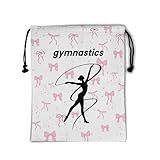 Giwawa Pink Gymnastics Grips Bag Bow Tie Gym Grip Bag for Women