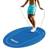 Jump Rope Mat Outdoor Indoor,Oval 52'' x 36'' Non-slip Fitness Exercise Mat