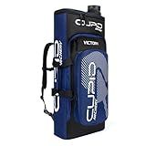 LWANO Archery Backpack Takedown Recurve Bow Case, Protective Foam Padding Bow Bag for Gear & Accessories with Arrow Tube (Blue)