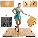 vigorliving Portable Tap Dance Floor, Foldable Tap Board with Carrying Bag for Tap Dance Practice at Home, Professional Outdoor Dance Floor Tiles and Flooring for Dancers