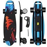 EBOSSOM Electric Skateboard with 350W Motor, 27" Eboard with Remote Control, 4 Modes Max 10Mph, 8 Layers Deck, Electric Skateboards for Beginners and Teens, ES6 SE