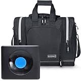 Mangrove Bowling Ball Bag for Single Ball, 2025 Bowling Bag with Plastic Ball Holder, Bowling Tote Fits Bowling Shoes Up to Mens Size 14 and Accessories (Black)