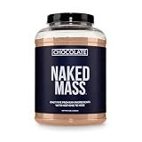 NAKED Chocolate Mass Gainer - All Natural Weight Gainer Protein Powder - 8lb Bulk, GMO Free, Gluten Free & Soy Free. No Artificial Ingredients - 1,360 Calories