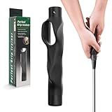 Golf Grip Trainer,Grip Trainer Golf Training Equipment,Golf Grip Trainer Right Hand,Golf Training Aid to Help Train Correct Hand Position (Right Hand Black)