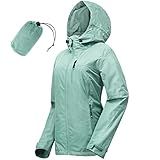 33,000ft Packable Rain Jacket Women Lightweight Waterproof Raincoat with Hood Cycling Bike Jacket Windbreaker