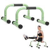 AmazeFan Parallettes Bars, Push Up Bars Strength Training For Handstands, Full Planche & Dips, Calisthenic, Gymnastic, [16.6x10x10in] Push Up Stands Handle for Floor Workouts Calisthenics Equipment