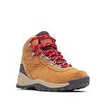 Columbia Womens Newton Ridge Plus Waterproof Amped, Elk/Mountain Red, 9