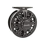 Aventik Z Fly Reel Center Drag System Classic III Graphite Large Arbor Sizes 3/4, 5/6, 7/8 Fly Fishing Reels(3/4)