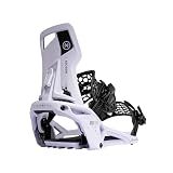 Nidecker OG Supermatic Snowboard Bindings – Auto Open System with Reclining Highback – Size XL – Heather