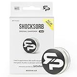 RTP Tennis Racket Vibration Dampener - ShockSorb White Original V3 The Only Dampener Made for Pain Relief - Handcrafted with Patented Material Sorbothane Made in USA - 1 Pack Limited Warranty