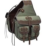 Tough 1 Canvas Trail Bag with Leather Accents Sage